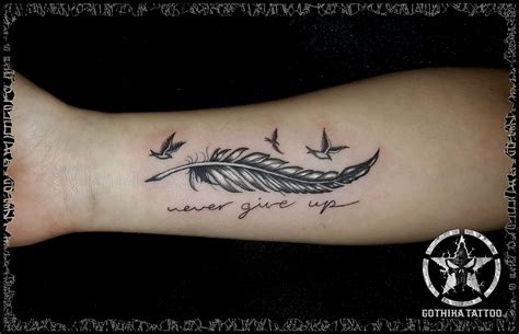 feather tattoo with name inside|150 Feather Tattoo Designs For Women & Men .